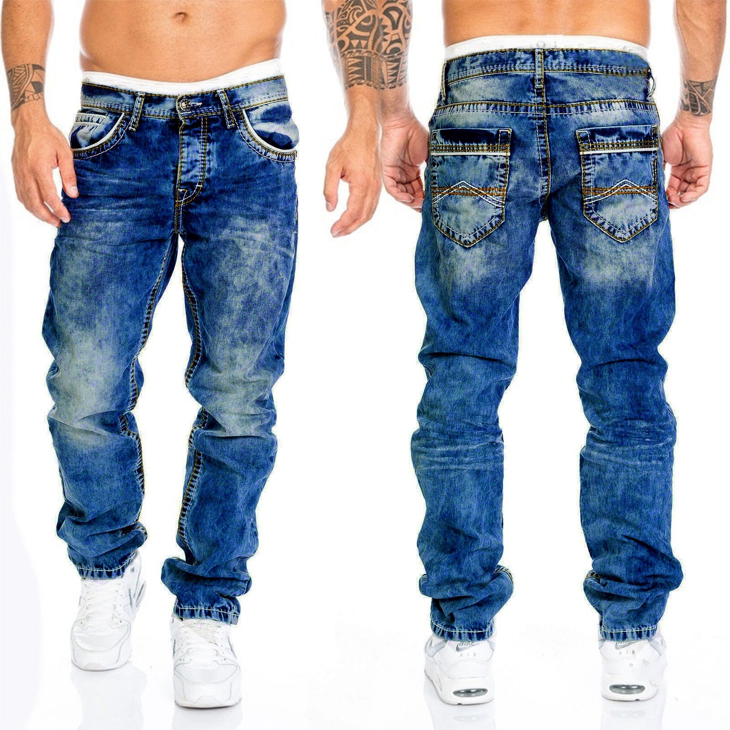 Jeans Open line straight leg jeans