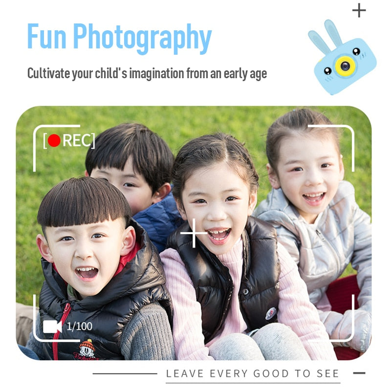 Children Take Photo Camera Full HD 1080P Portable Digital Video Camera 2 Inch LCD Screen Display
