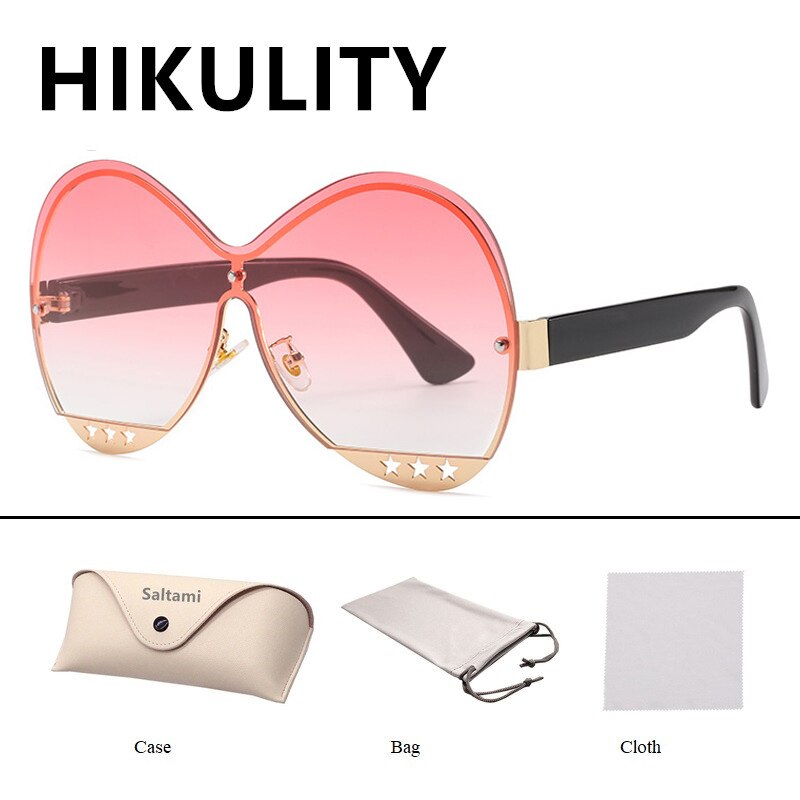 Fashion Hollowed Out Five-Star Medal Trend Sunglasses