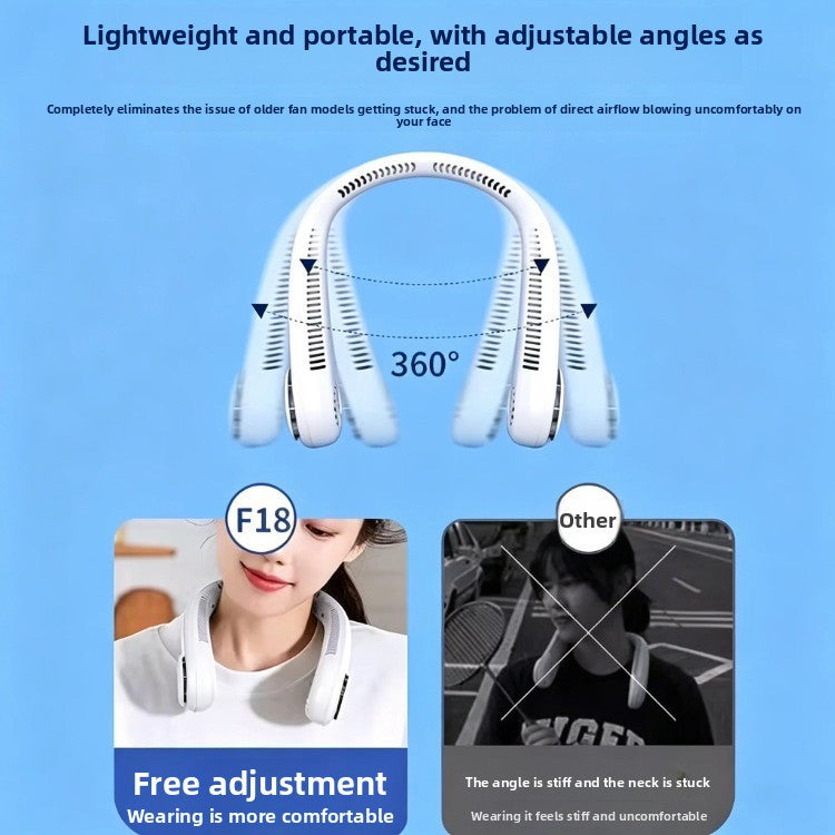 Twisting Neck-mounted fan