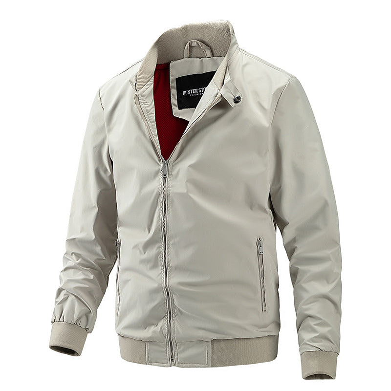 Flight Jacket with Stand up Collar