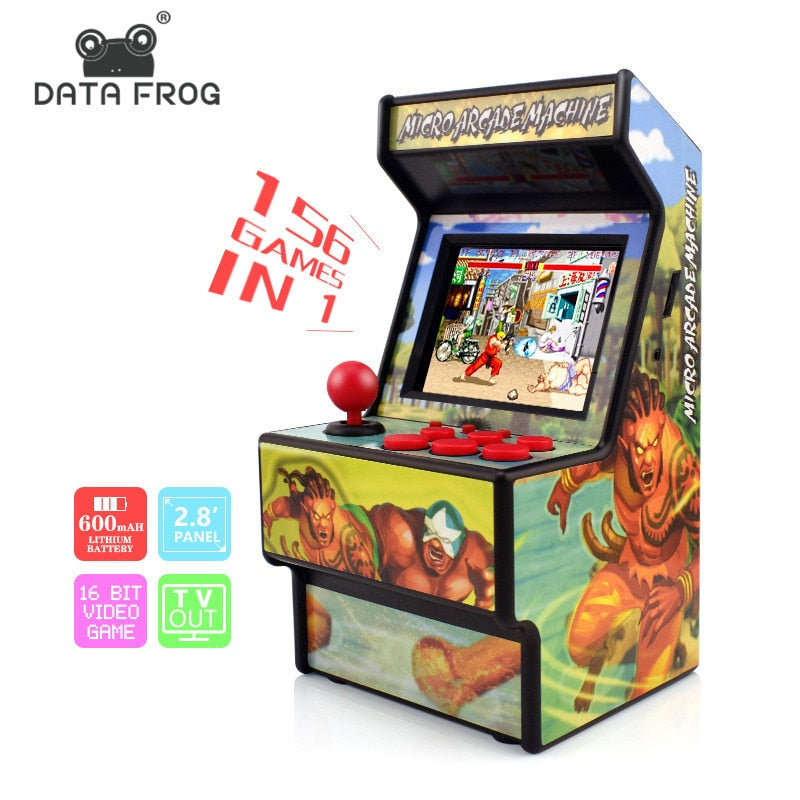 Retro Mini Arcade Handheld Game Console 16 Bit Game Player Built-in 156 Classic Games