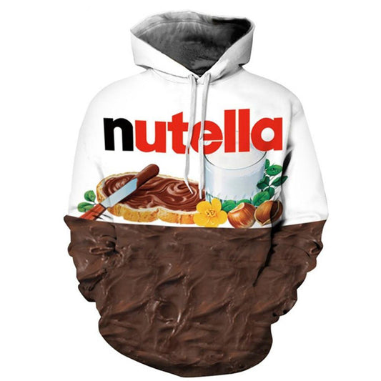 3D Nutella Printed Hoodie