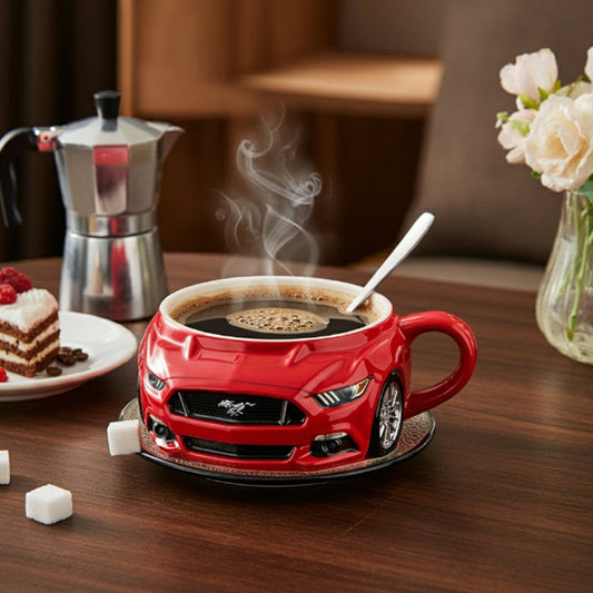Car-Shaped Stainless Steel Coffee Mug