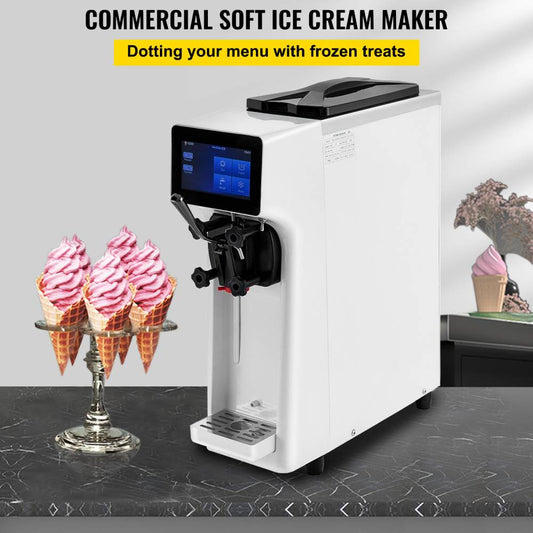 1000W Commercial Home Soft Serve Frozen Yogurt Ice Cream Maker Machine, 4.0L (SAK83425)