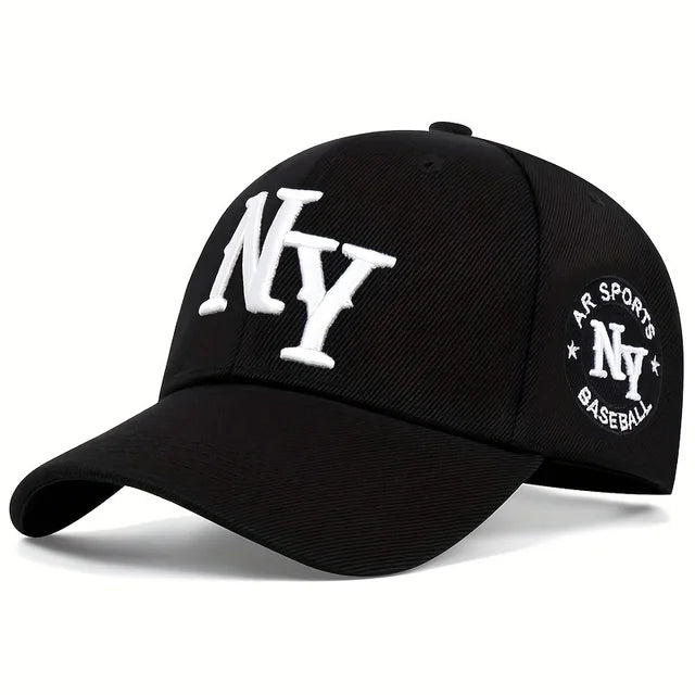 N.Y. Letter Embroidery Baseball Snapback Cap