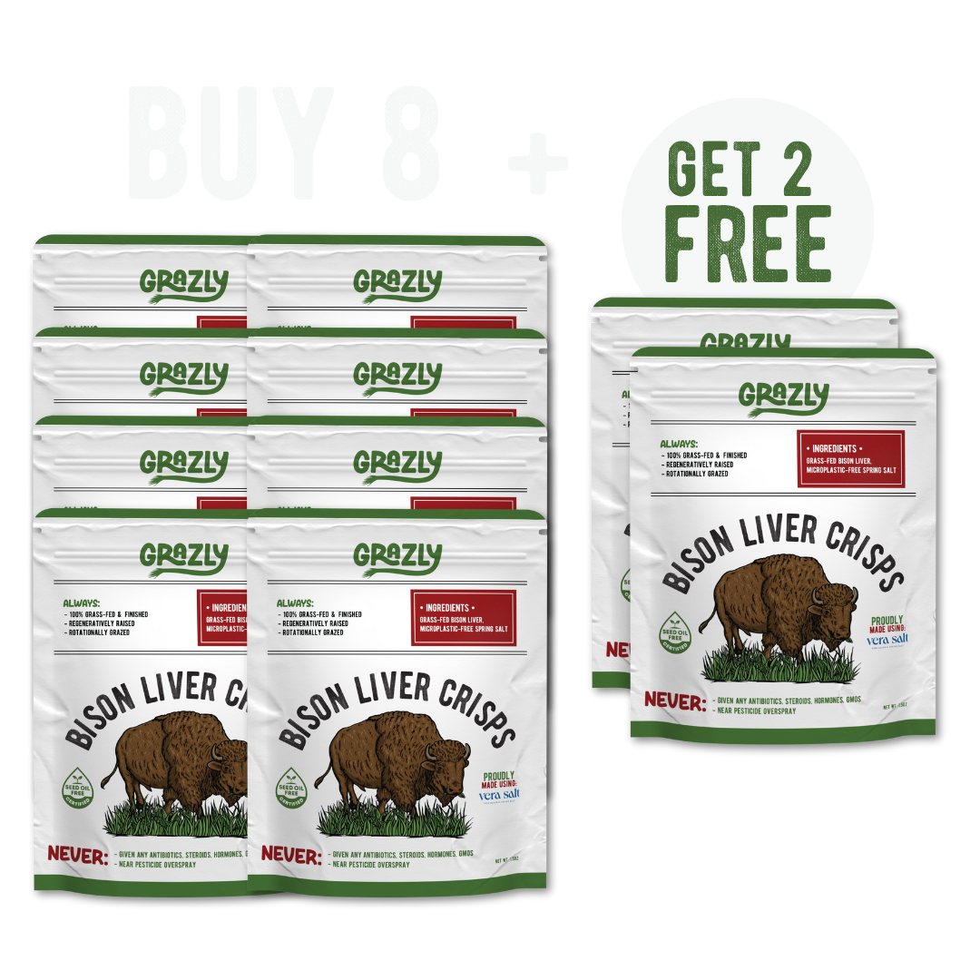 Bison Liver Crisps - 100% Grass-Fed/Finished