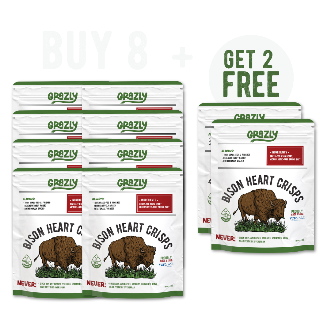 Bison Heart Crisps - 100% Grass-Fed/Finished