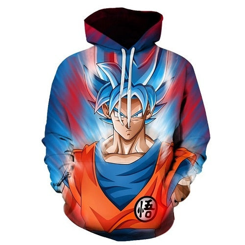 3D Printed Cartoon Hoodies Z pocket hooded sweatshirt with sleeves