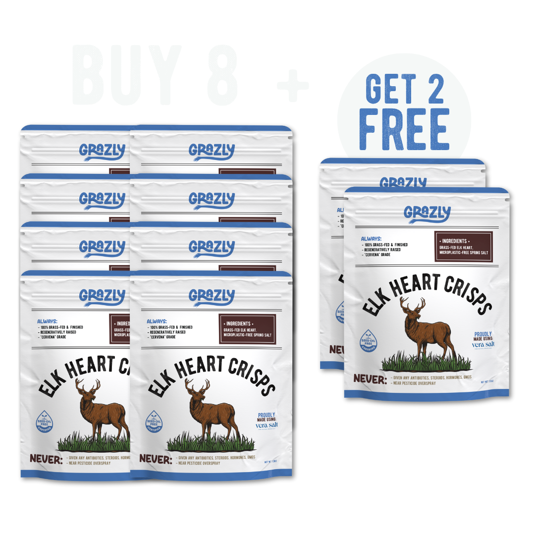 Elk Heart Crisps - 100% Grass-Fed/Finished