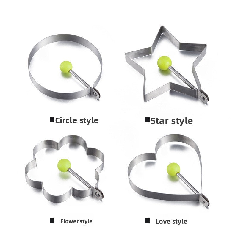 Stainless steel egg frying shapers