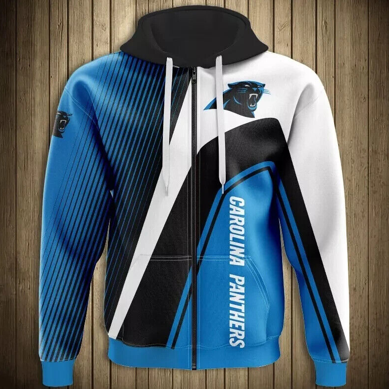 Detroit Lions New York Giants Buffalo Bills Digital Print zipper hooded cardigan jacket