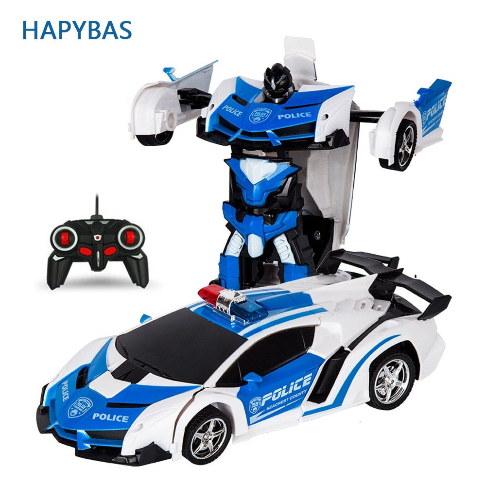 RC Car Transforming Robot Vehicle