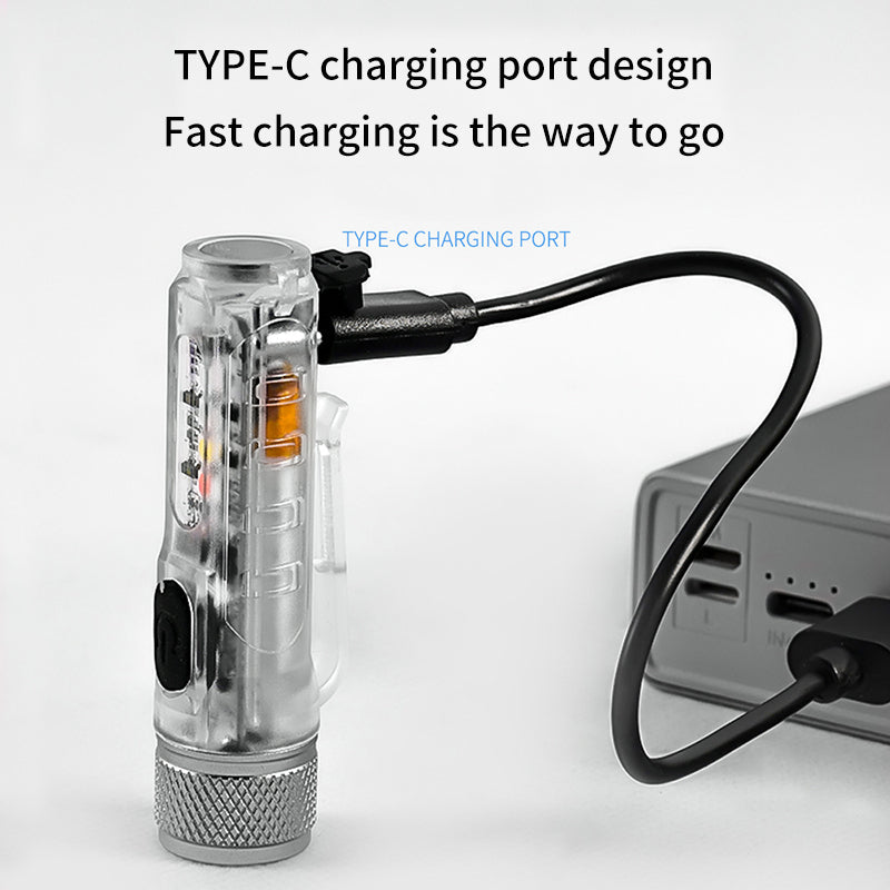 USB Rechargeable Multi-Function Flashlight Strong Light Super Bright Waterproof Long-Range Outdoor Household Portable LED Mini Flashlight