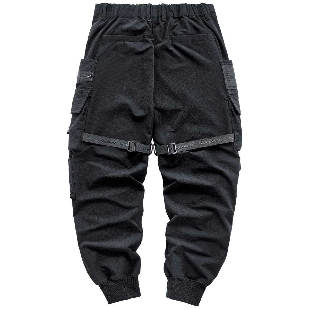 APP172 Black Techwear Pants