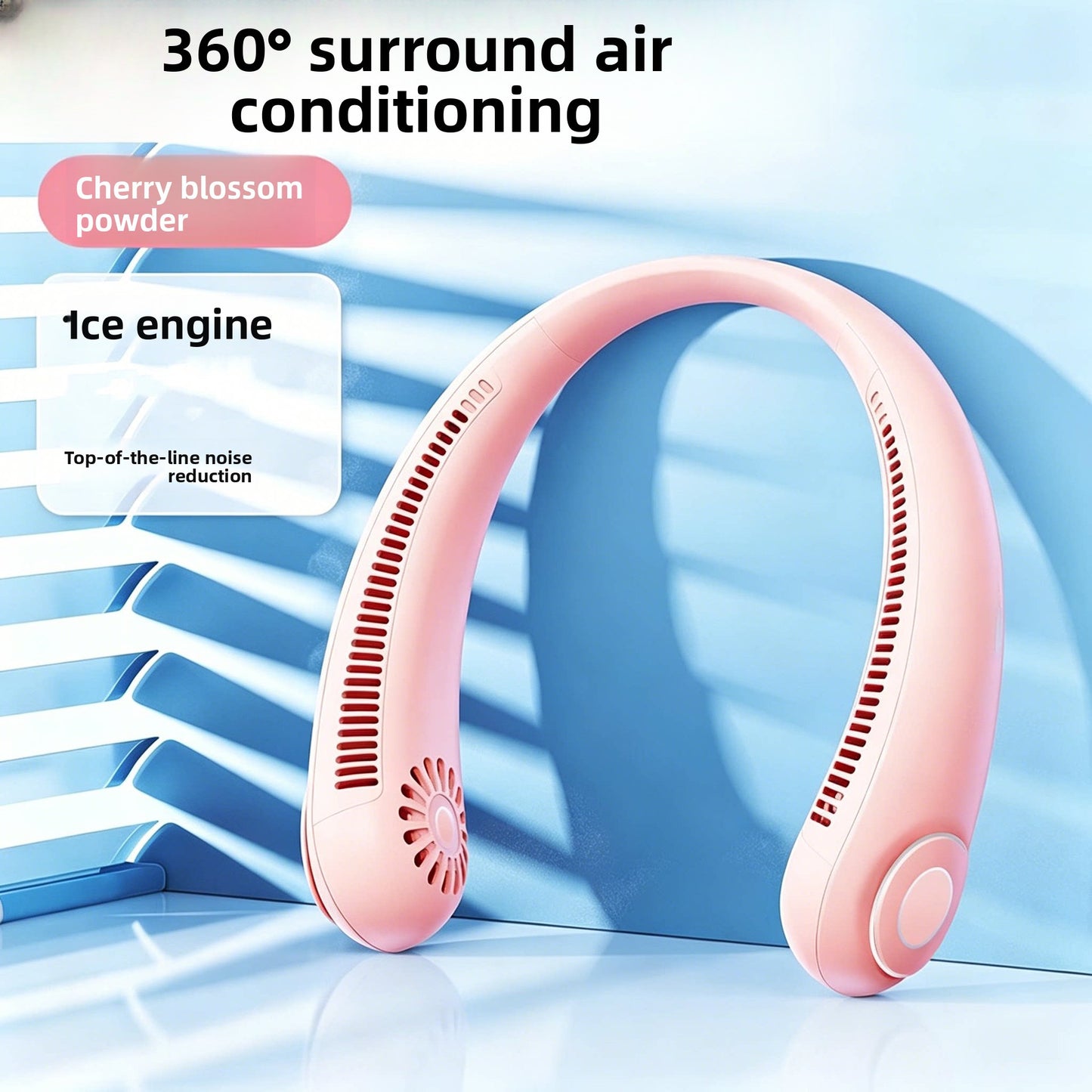 Twisting Neck-mounted fan