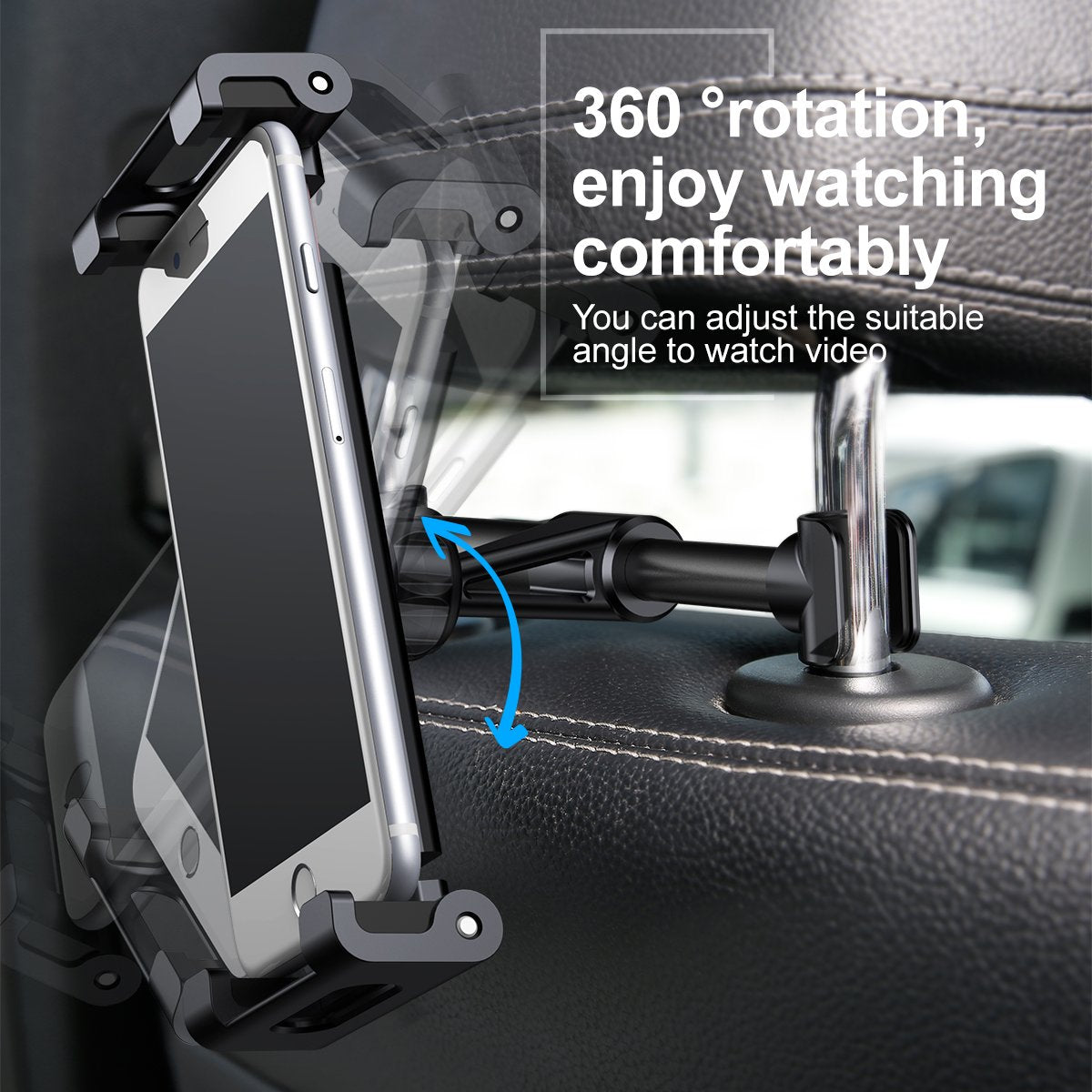 Back Seat Car Mount Mobile Phone Stand For iPhone 7 iPad 2 3 4 Air 5 Air 6 iPad Mini 1 2 3 Tablet Samsung Bracket