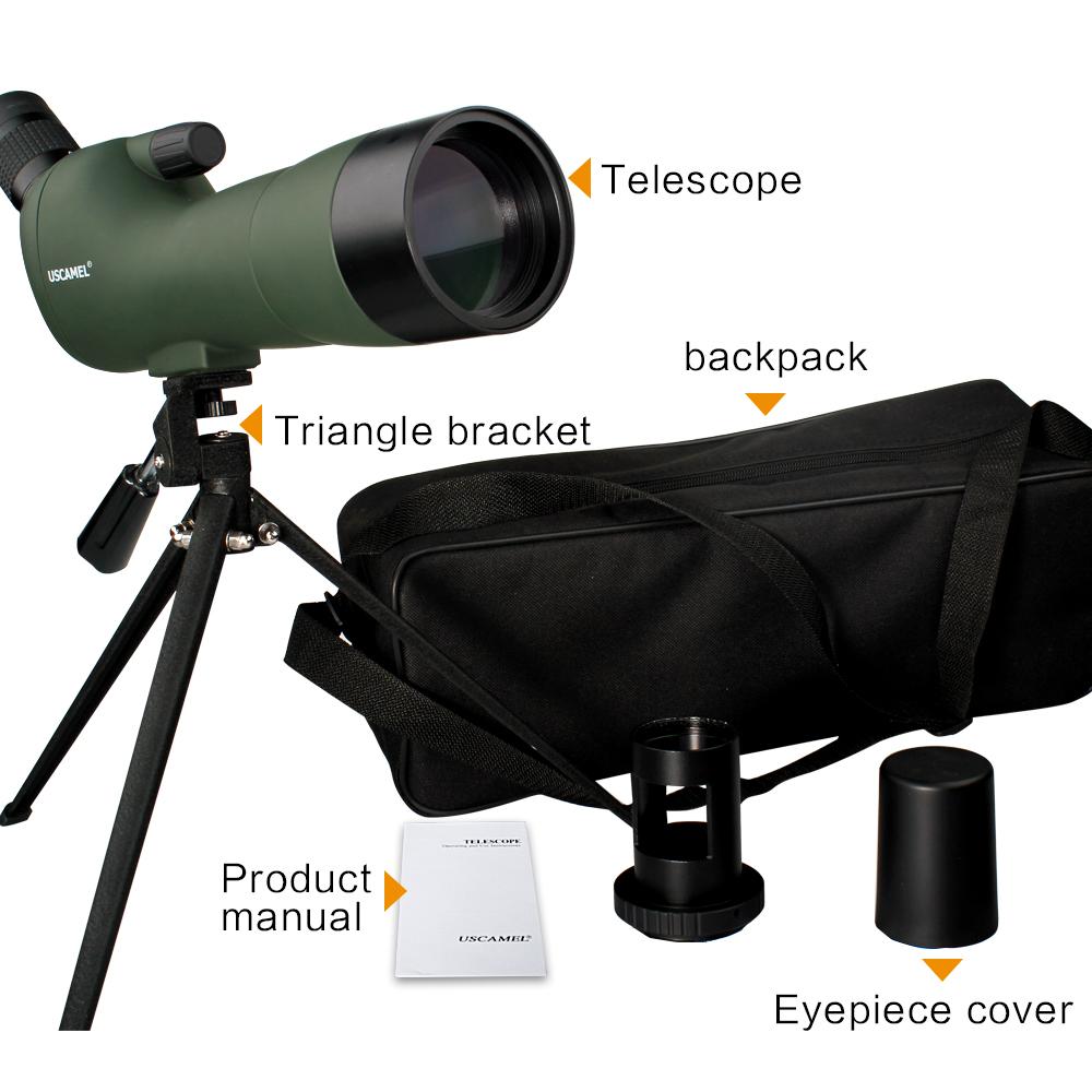 Waterproof Telescope - 20-60x60 Zoom Monocular Telescope - With Tripod - with Camera Photography