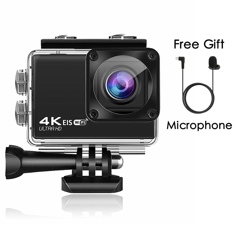 H10 EIS Anti-shake Action Camera Ultra HD 4K / 60fps WiFi 2.0" 170D Underwater Waterproof Cam Helmet Vedio Go Sport Pro Camera