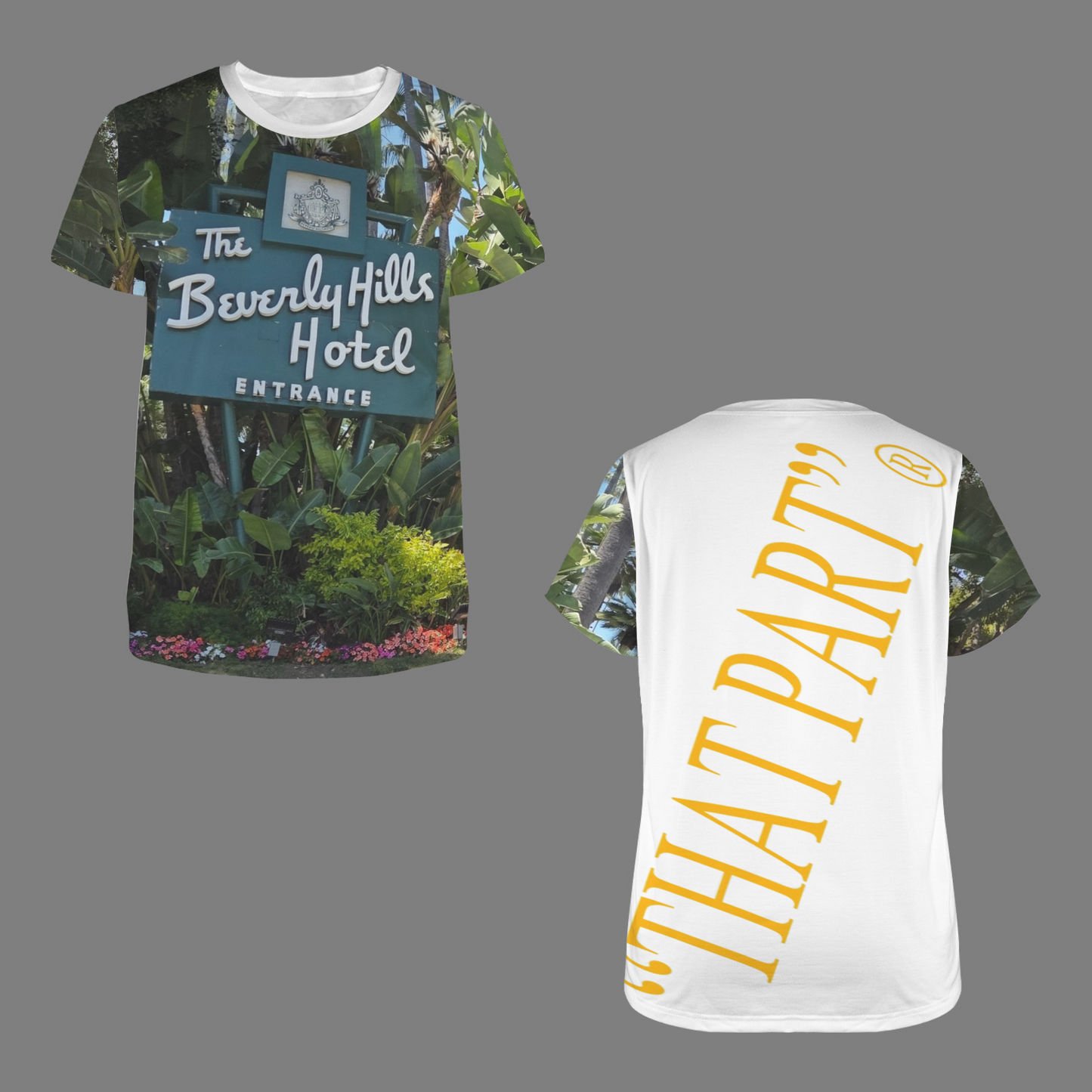 B.H. T SHIRT GOLD BACK