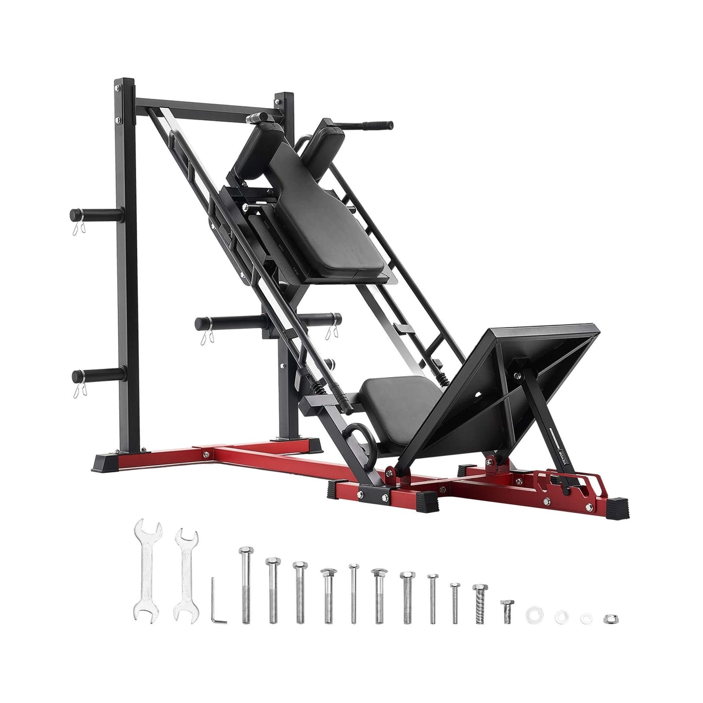 2000LBS Adjustable Leg Press And Hack Squat Machine For Home Gym Workouts (SAK53148)