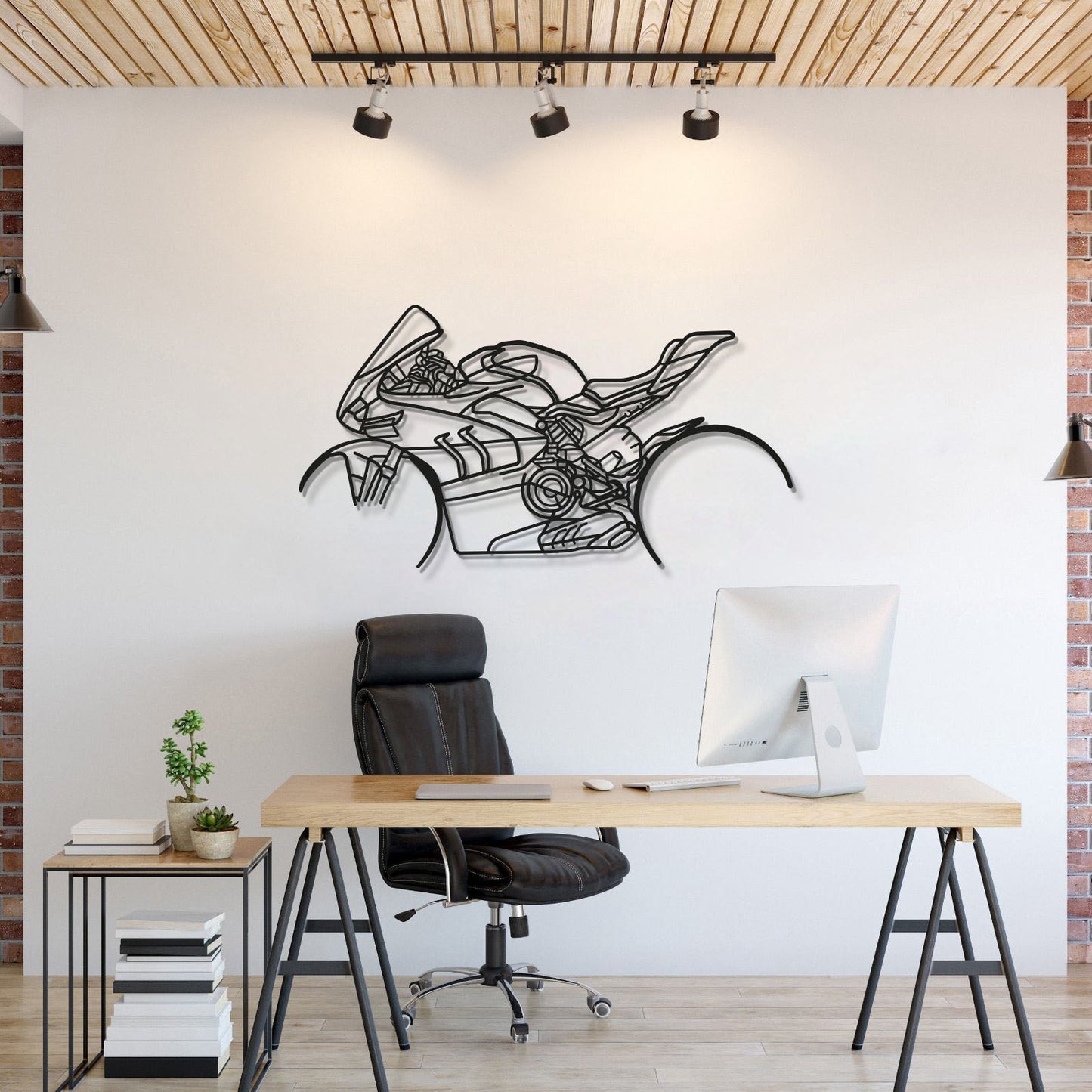 V4SP Metal Motorcycle Wall Art Limited Stock - MT1105