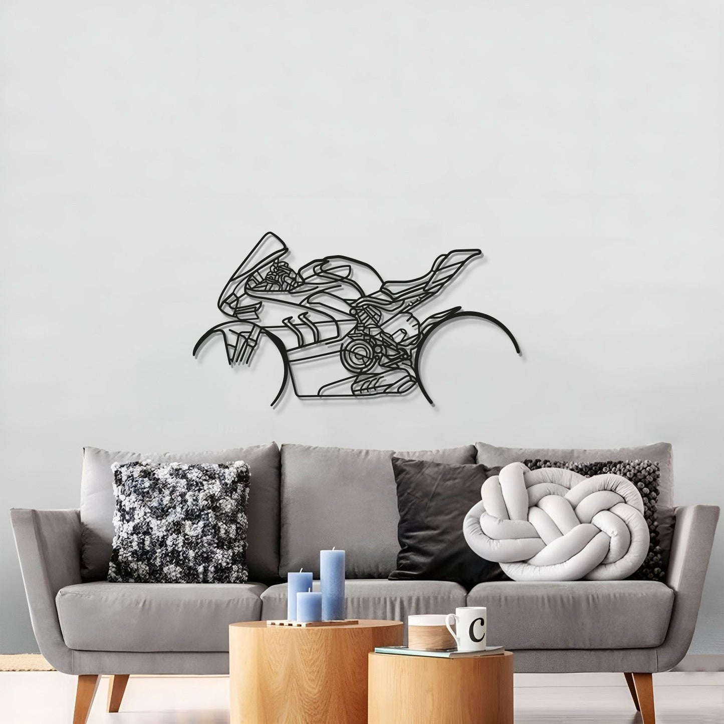 V4SP Metal Motorcycle Wall Art Limited Stock - MT1105