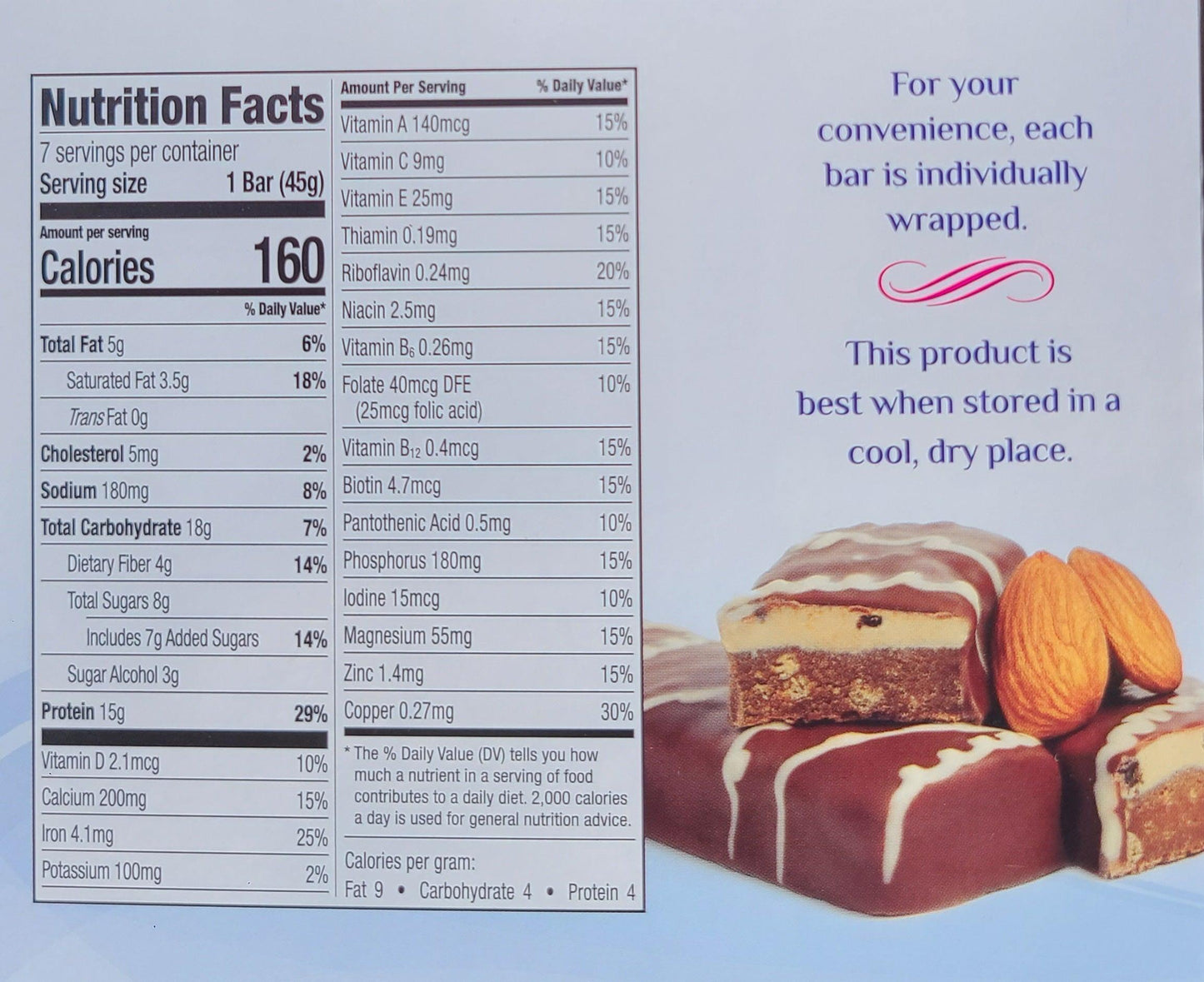 Chocolate Almond Wafer Bars