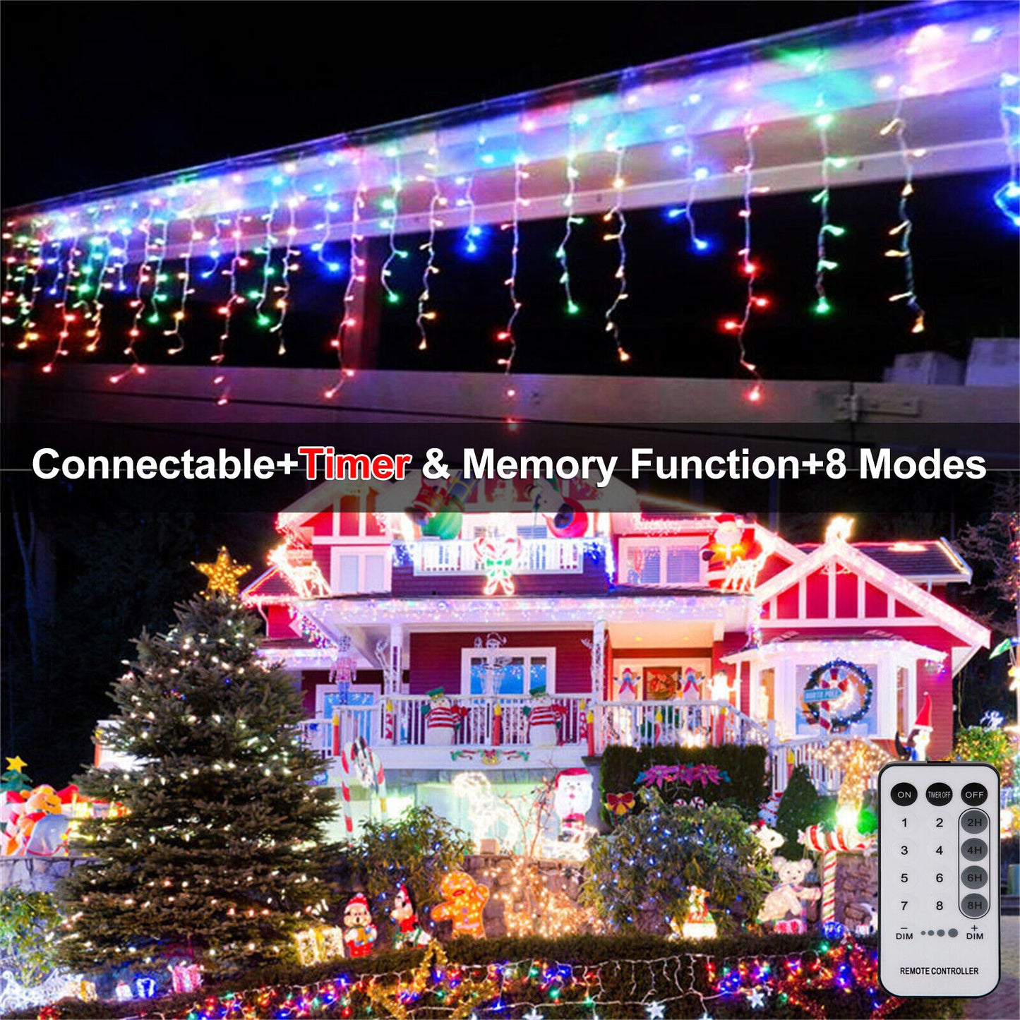 Curtain Icicle Lights Party LED Indoor Outdoor