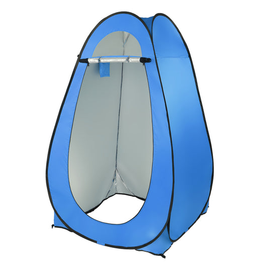 Portable Pop Up Toilet Shower Tent Changing Room Dressing Tent Camping Shelter (Blue)