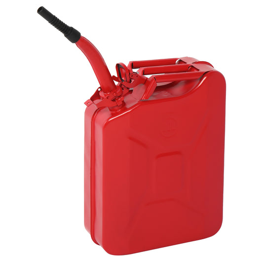 20L US Standard Cold-rolled Plate Petrol Diesel Can Gasoline Can with Oil Pipe Red