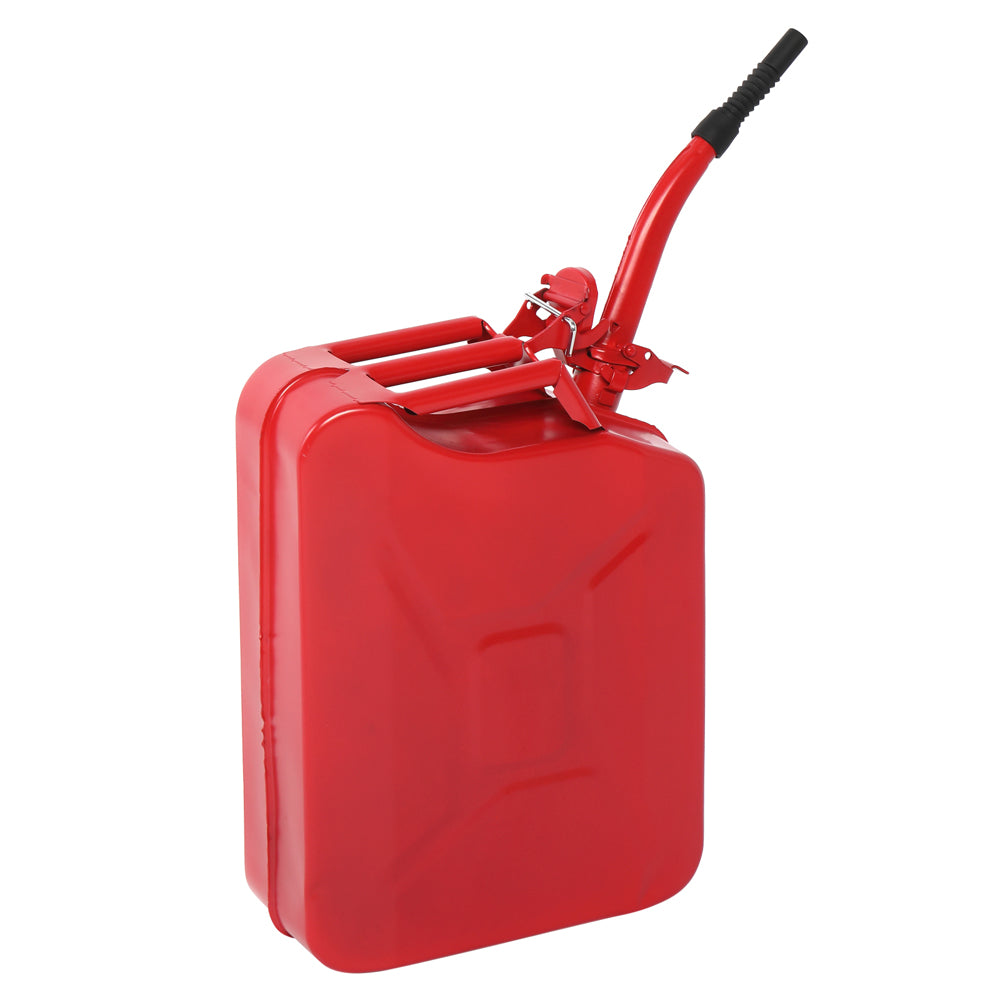 20L US Standard Cold-rolled Plate Petrol Diesel Can Gasoline Can with Oil Pipe Red