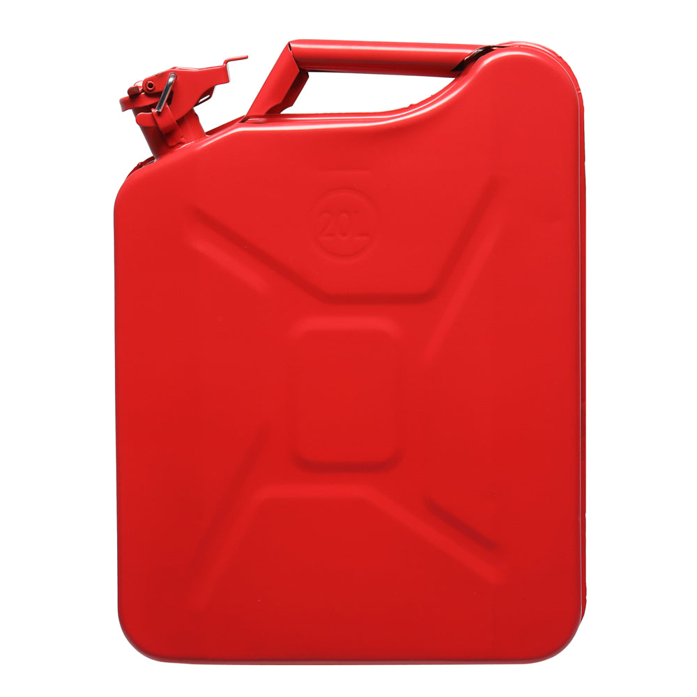 20L US Standard Cold-rolled Plate Petrol Diesel Can Gasoline Can with Oil Pipe Red