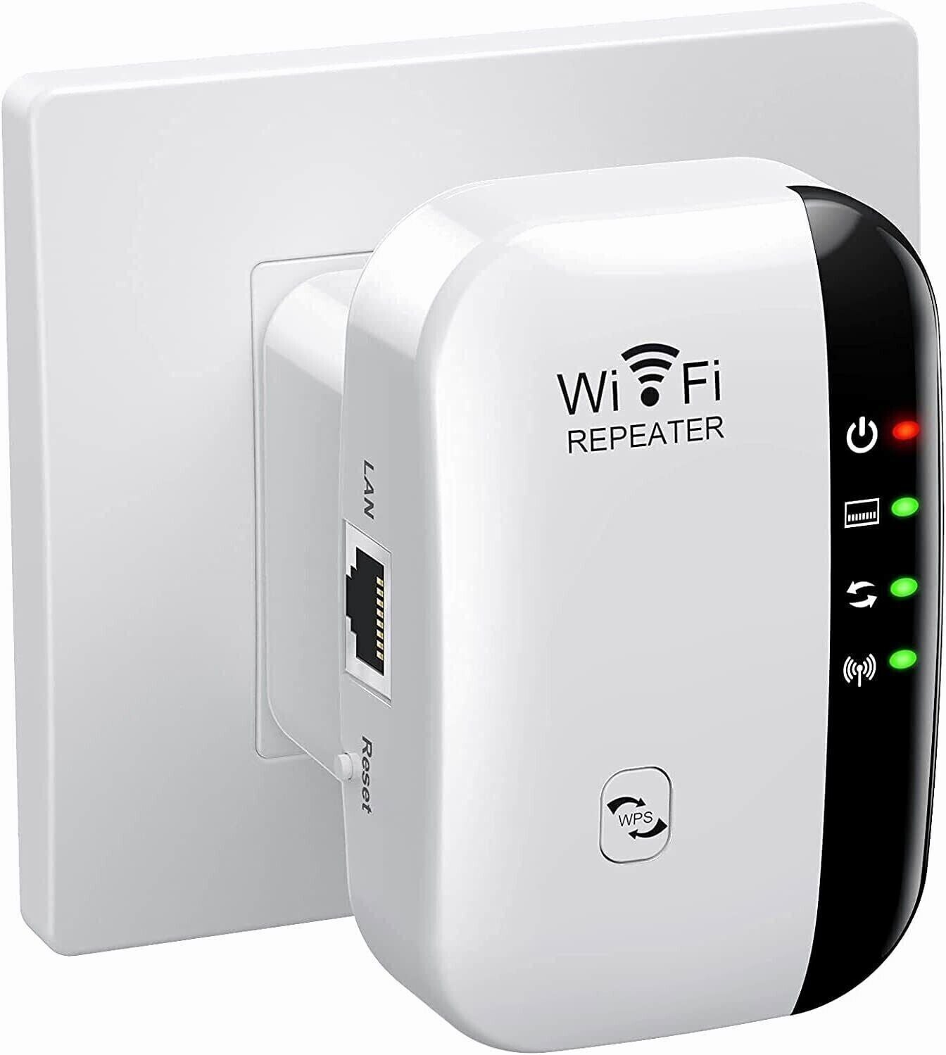 WiFi Range Extender Internet Booster Wireless Signal Repeater