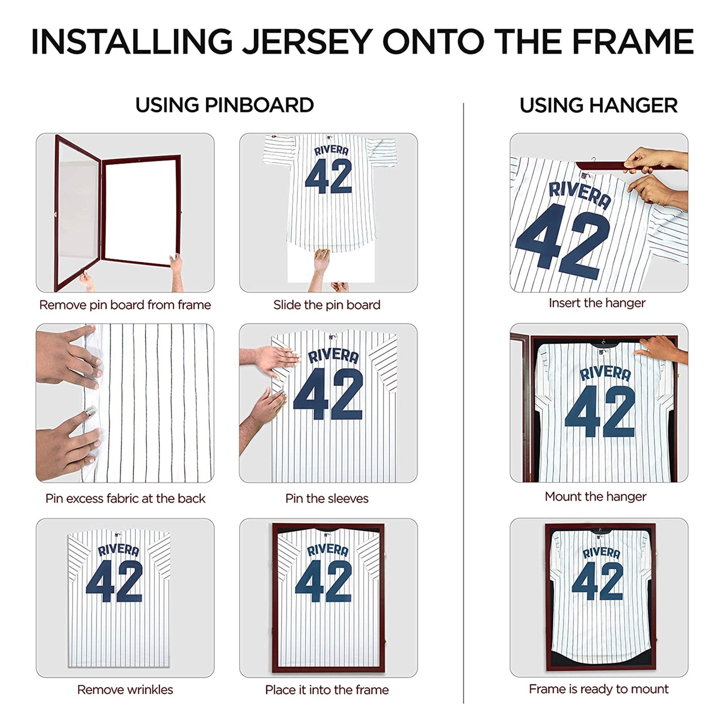 Shirt Display Frame Brown