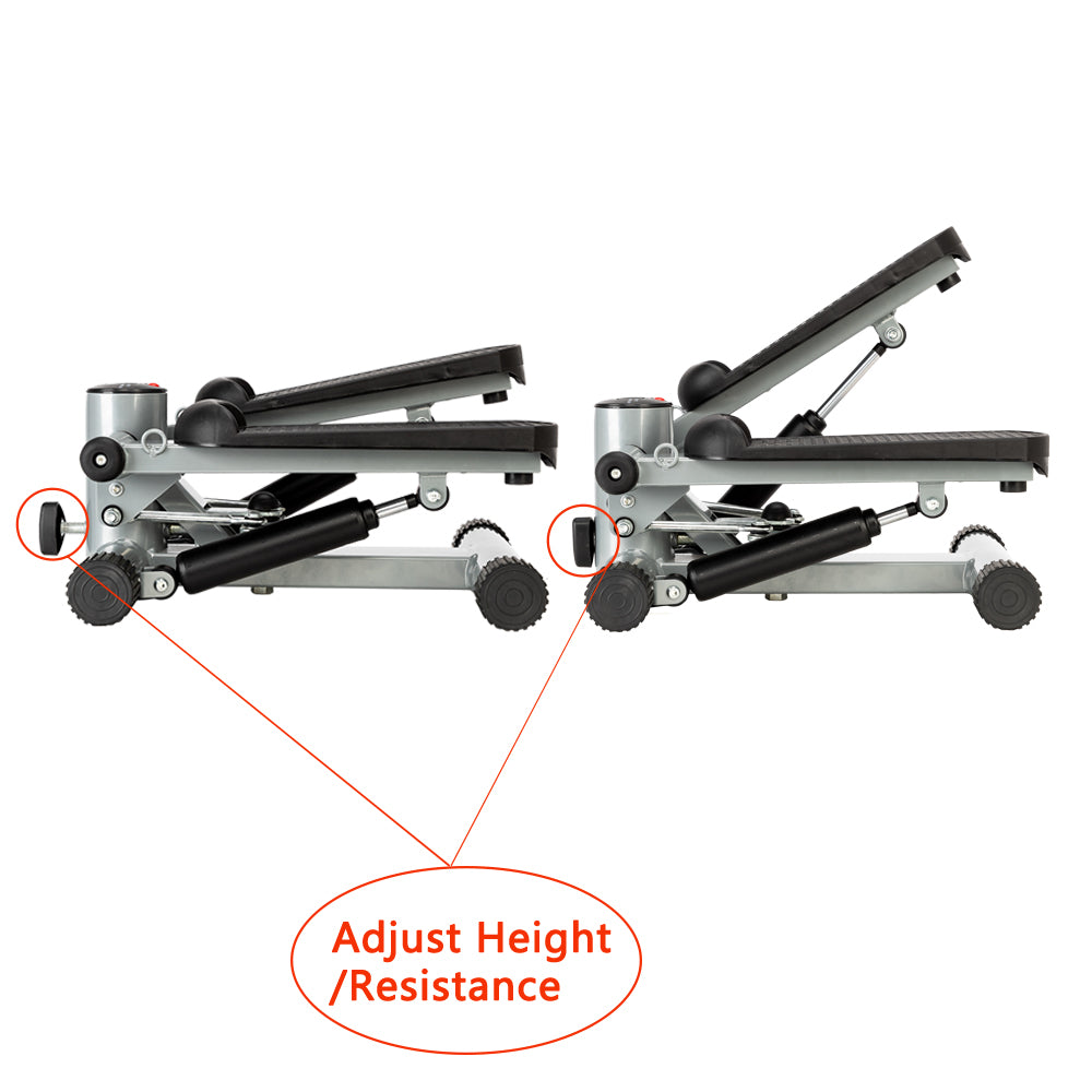 Aerobic Fitness Step Air Stair Climber Stepper Exercise Machine New Equipment Silver