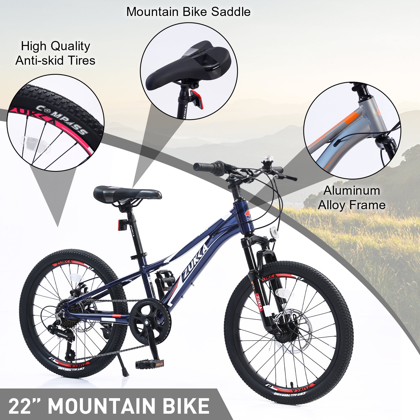 Childrens Mountain Bike 20 inch 7-Speed