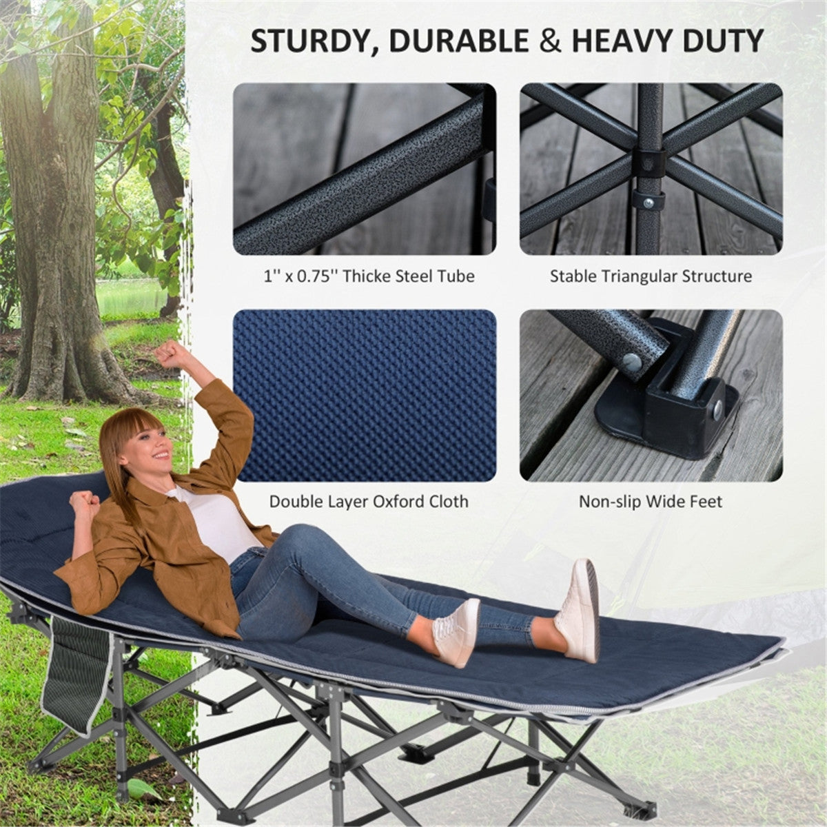 Folding Camping Chair Cot