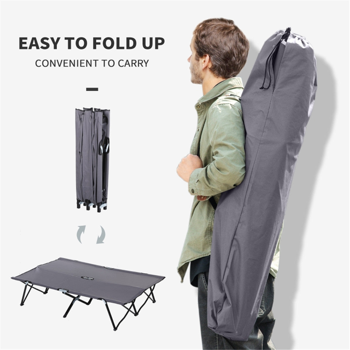 Two Person Folding Camping Chairs / Camping Cot