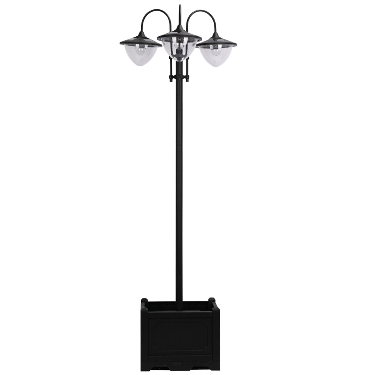 Solar Powered 3-head Solar Lamp with Planter Base / Street Light / Outdoor Ready LED Lighting