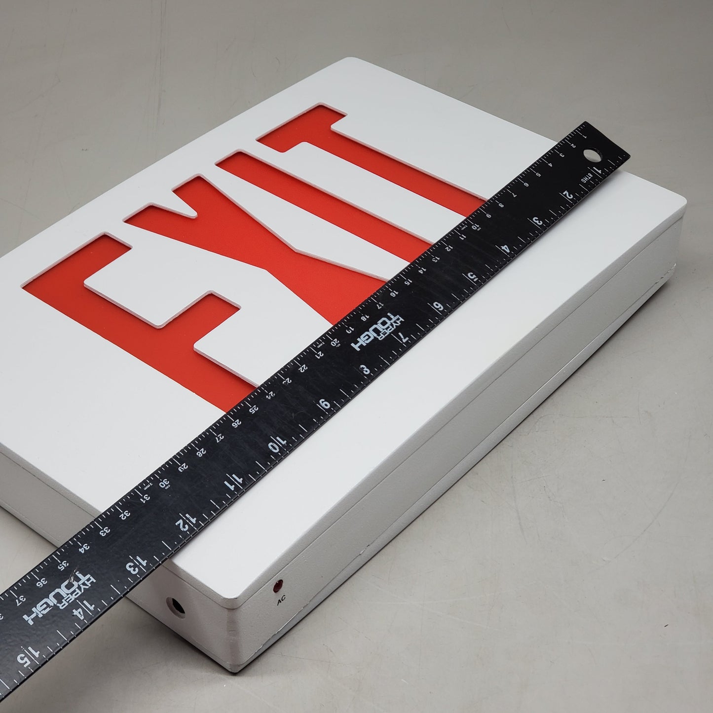 SKYLINE LIGHTING Exit Sign Hard Wired W/ Red Letters 12.5" EXD1RWWEM