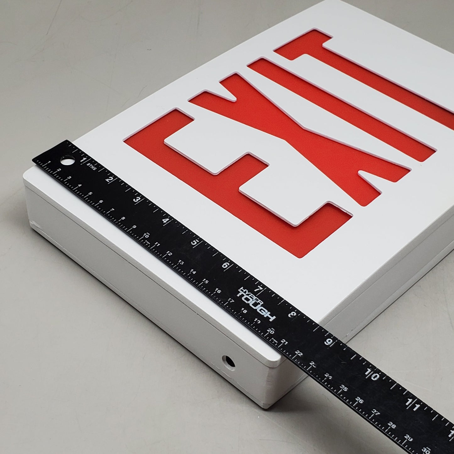 SKYLINE LIGHTING Exit Sign Hard Wired W/ Red Letters 12.5" EXD1RWWEM