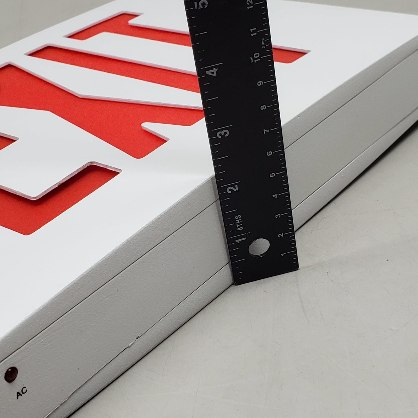 SKYLINE LIGHTING Exit Sign Hard Wired W/ Red Letters 12.5" EXD1RWWEM