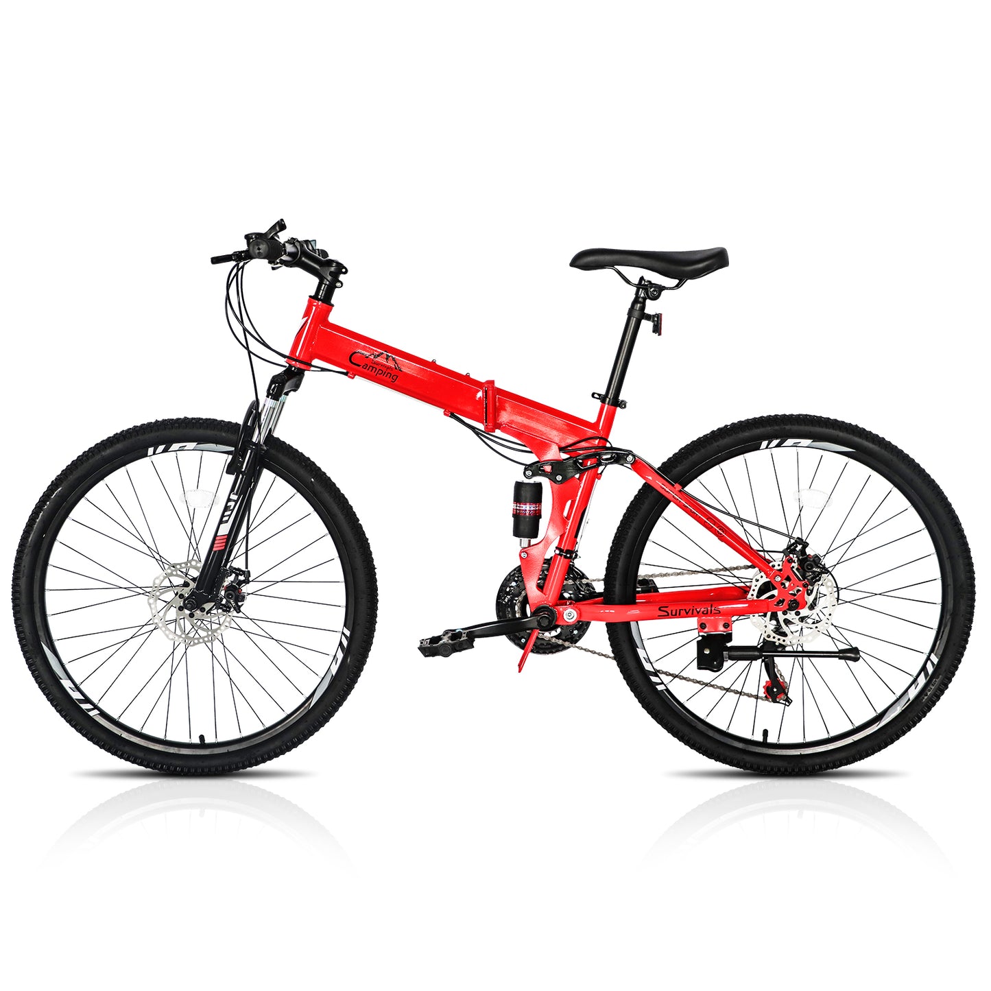 26inch Land Rover Shimano TX30 High Carbon Steel 100kg 21 Speed Red & Black Mountain Bike