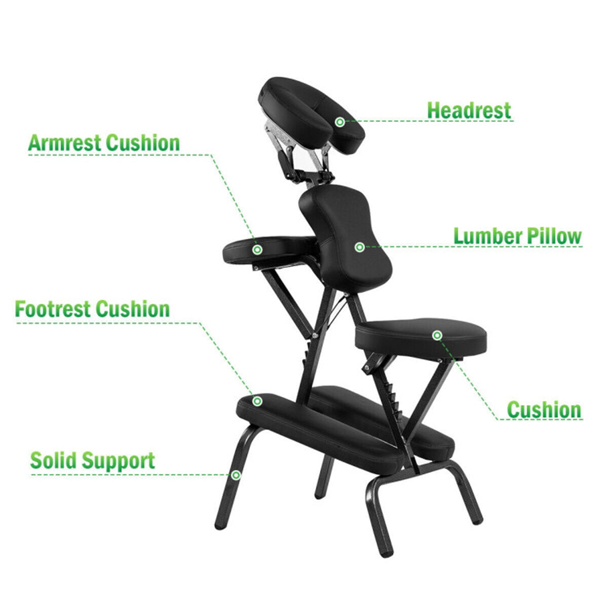 Simulated leather massage chair