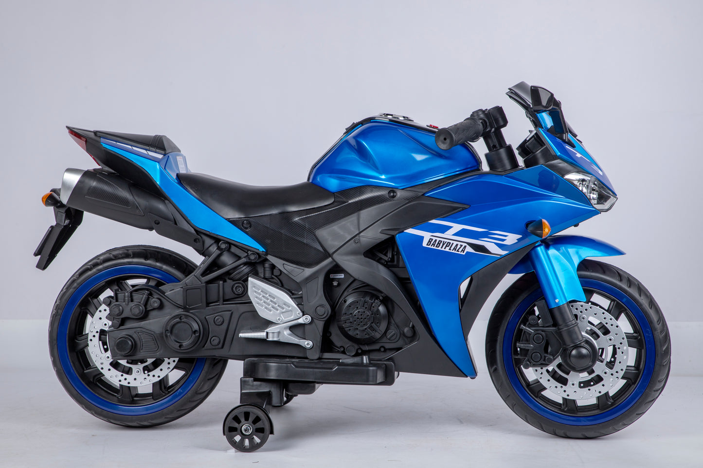 Motorcycle, 12V - 3 4 5 6 years Boys Girls  12v7ah Kids Motorcycle ride on toy with Training  Wheels/manual throttle/ drive by hand /Lighting  wheels