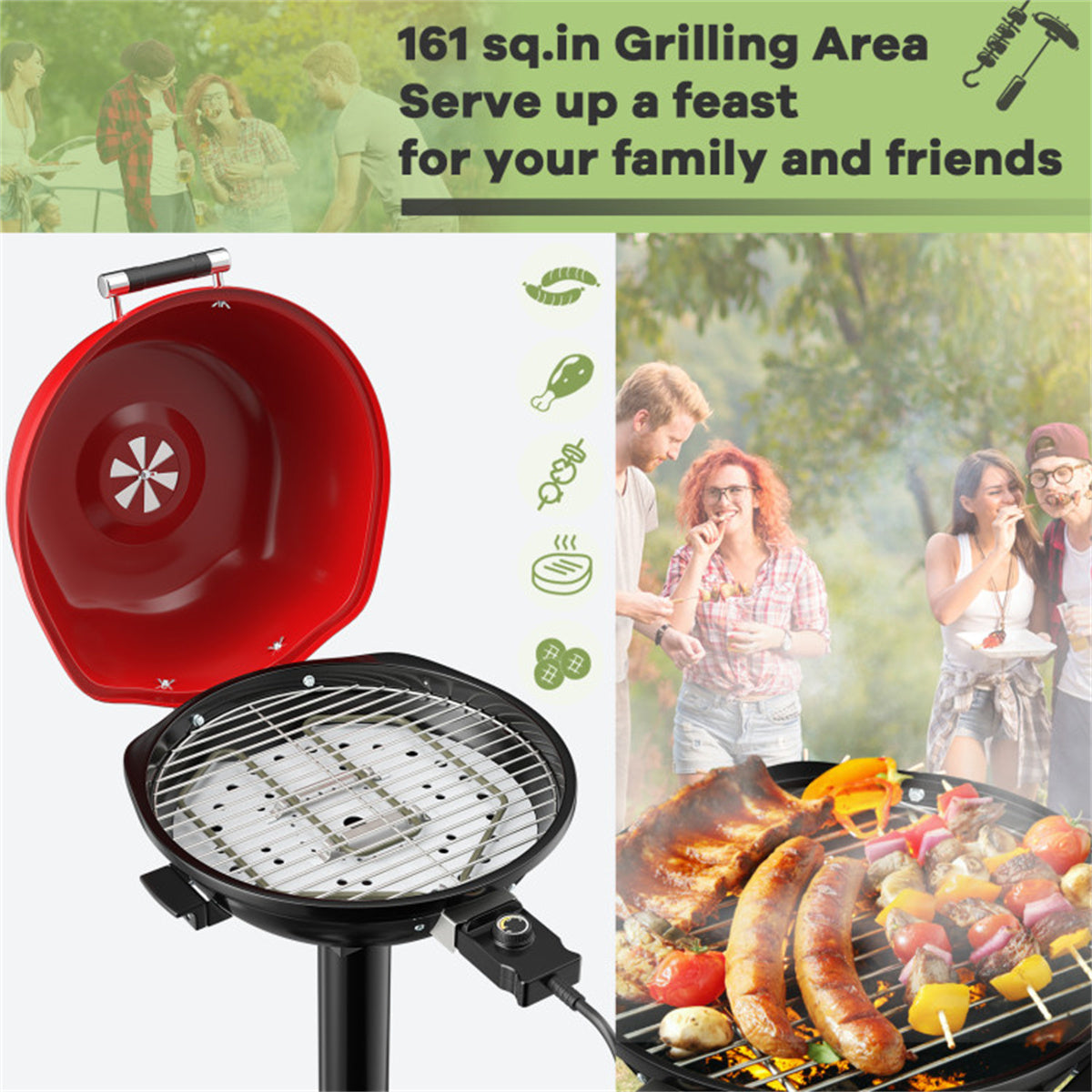Portable Electric BBQ Grill