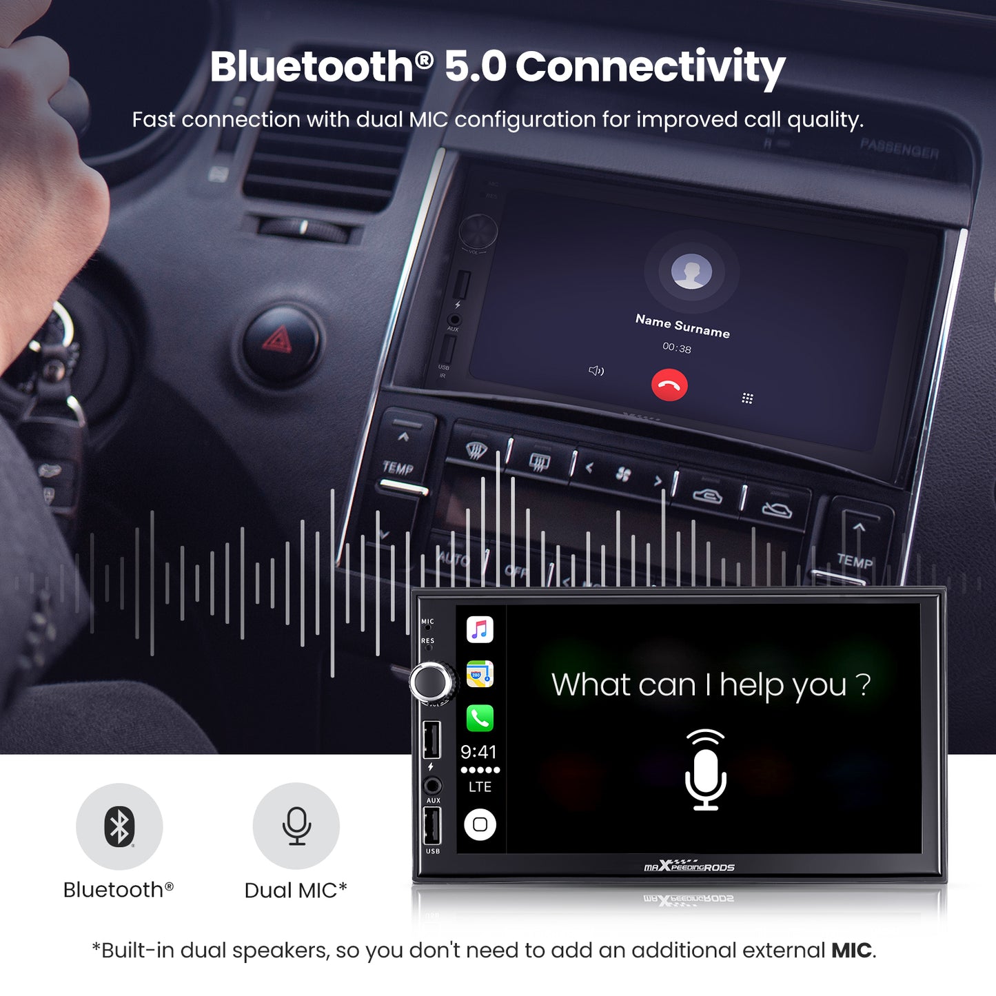 7" Android 12.0 Car Stereo GPS Navigation FM Radio Player Unit 2 Din HD