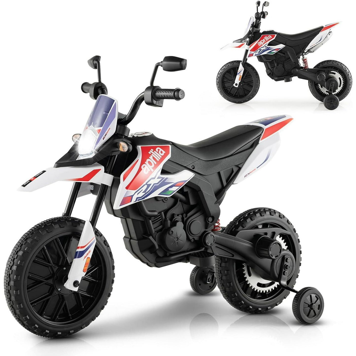 Speed up to 4MPH 12V Electric Kid Dirt Bike, Battery Powered Motorcycle