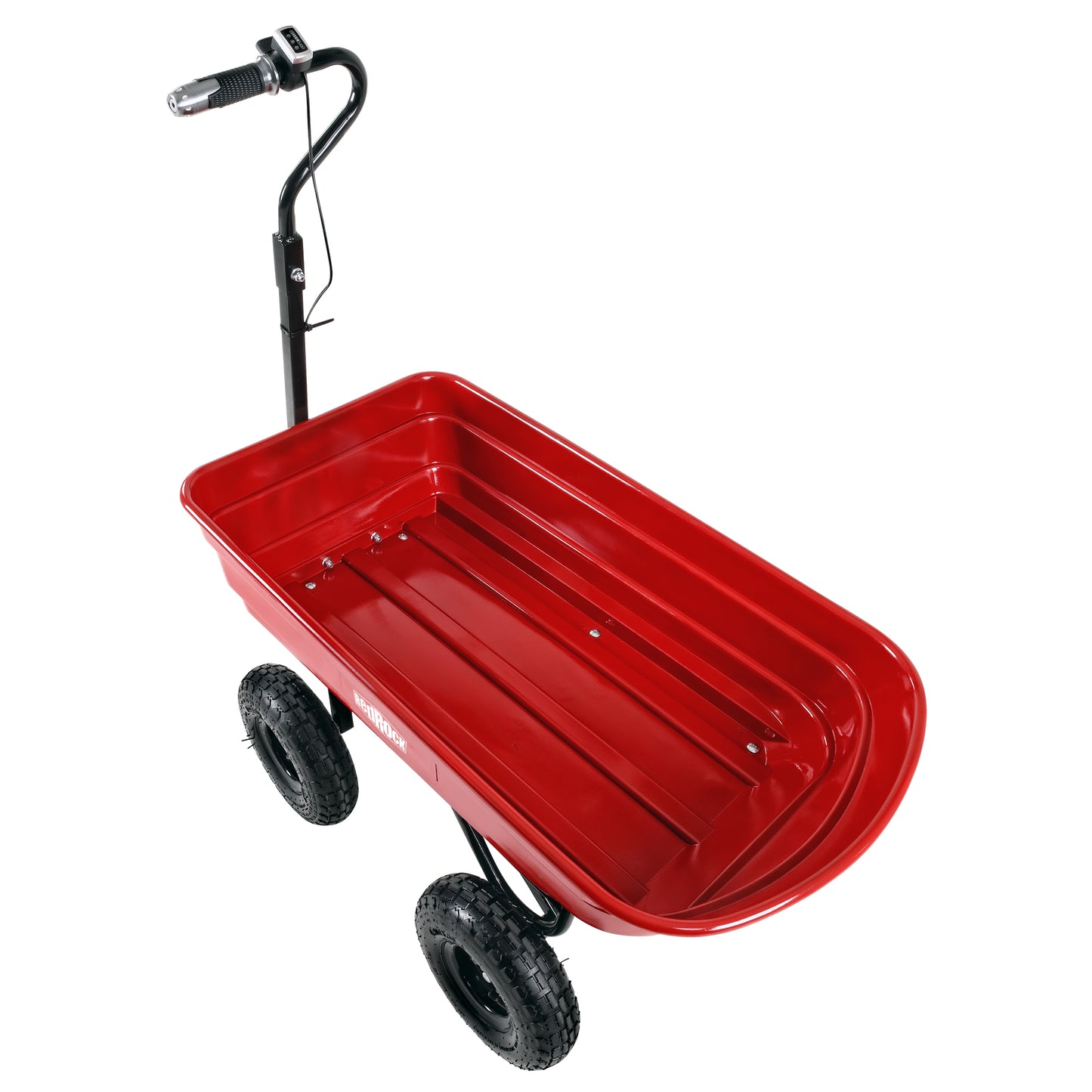 Wheelbarrow electric Hassle-free assemble: this utility cart's durable steel frame and rust-resistant electric garden cart